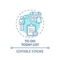 To-do today list concept icon