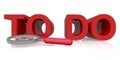 To do on white Royalty Free Stock Photo