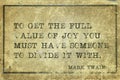 Value of joy Twain Royalty Free Stock Photo