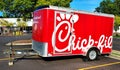 To-Go Catering Delivery Trailer for a Chik-Fil-A in Georgia. Royalty Free Stock Photo