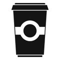 To go coffee cup icon, simple style