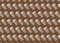 To-go drink. Pattern design with paper coffee cup on brown background Royalty Free Stock Photo