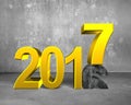 2016 to 2017, happy new year concept Royalty Free Stock Photo