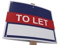 To Let sign Royalty Free Stock Photo