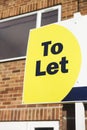 To Let Sign Outside House Royalty Free Stock Photo