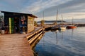 Bouzigues on the edge of the pond of Thau - Department of Herault in Occitania - France