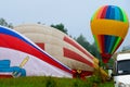 To prepare hot air balloon flight Royalty Free Stock Photo