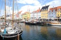 The colorful Nyhavn village in Copenhagen, Denmark