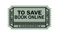 To Save Book Online icon on white background Royalty Free Stock Photo