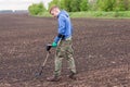 To seek treasures on earth with a metal detector