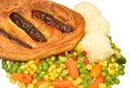 Toad In The Hole Meal Royalty Free Stock Photo
