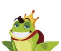 toad prince fairytale character Royalty Free Stock Photo