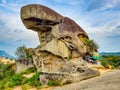 Toad rock in Mount Abu, Rajasthan, India Royalty Free Stock Photo