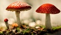 Toadstool Forest mushrooms, fantasy, fairy Royalty Free Stock Photo