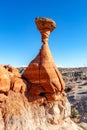 Toadstool Hoodoo rock formations in Kanab Utah Royalty Free Stock Photo