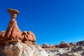 Toadstool Trail in Utah north of Page. Grand Staircase Escalante National Mon.