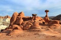 Escalante National Monument, Toadstool Hoodoos in Evening Light in Southwest Desert Landscape, Utah, USA Royalty Free Stock Photo