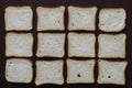 Toast bread background