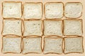 Toast bread background