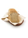 Toast bread in a basket Royalty Free Stock Photo