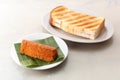 Toast bread with minced fish cake