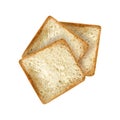 Toast Bread Slices Composition Royalty Free Stock Photo