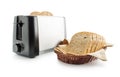 Toast bread and toaster Royalty Free Stock Photo