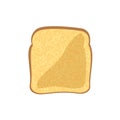 Toast bread on white background.