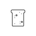 Toast bred line icon