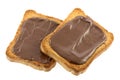 Toast with chocolate