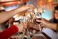 Toast glasses champagne Royalty Free Stock Photo