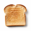 Isolated Slice Of White Bread On White Background