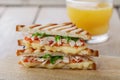 Toast sandwich grill with tomato