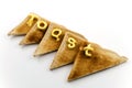 Toast Written In Butter Layed on Toast Royalty Free Stock Photo