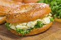 Toasted Bagel with Egg Salad