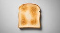Toasted Bread on Gray Background Royalty Free Stock Photo