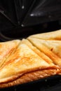 Toasted cheese sandwich grill Royalty Free Stock Photo