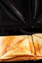 Toasted cheese sandwich grill Royalty Free Stock Photo