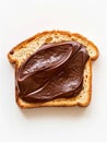 Toasted Chocolate Spread Bread Royalty Free Stock Photo