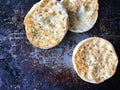 Toasted English muffins