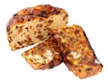 Toasted Irish Barmbrack Sweet Bread Slices With Butter Royalty Free Stock Photo