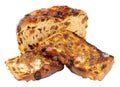 Toasted Irish Barmbrack Sweet Bread Slices With Butter Royalty Free Stock Photo