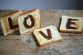 Toasted Love Royalty Free Stock Photo