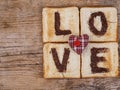 Toasted Love Royalty Free Stock Photo