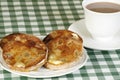 Toasted muffins Royalty Free Stock Photo