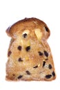 Toasted Raisin Bread Slice Isolated Royalty Free Stock Photo