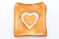 Toasted slice of bread