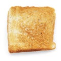 Toasted slice of white bread Royalty Free Stock Photo
