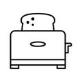 Toaster icon. Kitchen Household appliances