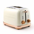 Toaster isolated on white background. Royalty Free Stock Photo